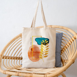 Abstrakt geometrische Mitte des Jahrhunderts Moder Tragetasche