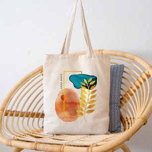 Abstrakt geometrische Mitte des Jahrhunderts Moder Tragetasche