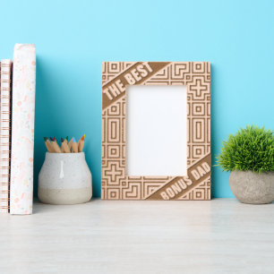 Abstrakt geometrische Moderne Cool Der beste Bonus Geätzte Rahmen