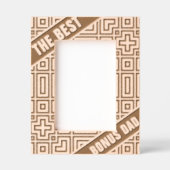 Abstrakt geometrische Moderne Cool Der beste Bonus Geätzte Rahmen (Vorderseite)