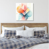 Abstrakt Geometrische moderne Leinwand (Insitu (Schlafzimmer))