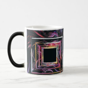 Abstrakt geometrische Morphing-Tasse - Heat Reveal Verwandlungstasse