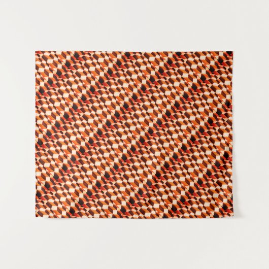 Abstrakt geometrische Muster der Wüstenfarbe Wandteppich (Vorderseite (Horizontal))