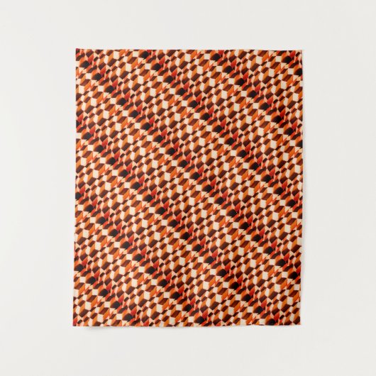 Abstrakt geometrische Muster der Wüstenfarbe Wandteppich (Vorderseite)