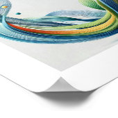 Abstrakt geometrische Psychedelic Poster (Ecke)