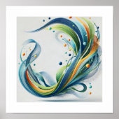 Abstrakt geometrische Psychedelic Poster (Vorne)