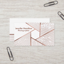 Abstrakt geometrische Rose Gold Foil Fotograf