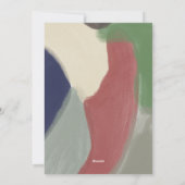 Abstrakt geometrische Weihnachtsbaumkarte Feiertagskarte (Rückseite)