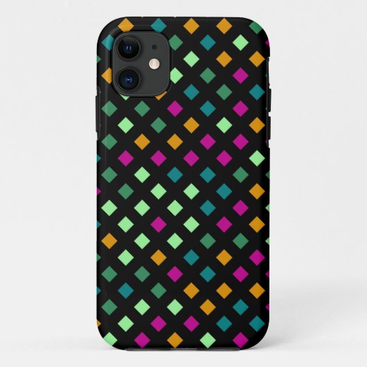 Abstrakt geometrischer Diamant | Retro Moderne Plä Case-Mate iPhone Hülle (Rückseite)
