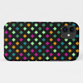 Abstrakt geometrischer Diamant | Retro Moderne Plä Case-Mate iPhone Hülle (Rückseite (Horizontal))