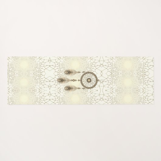 Abstrakt Geometrischer Dreamcatcher Yogamatte (Rückseite (Horizontal))