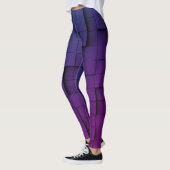 Abstrakt geometrischer dunkler Schatten Leggings (Links)