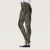 Abstrakt geometrischer dunkler Schatten Leggings (Links)