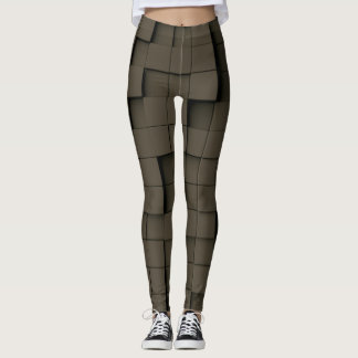 Abstrakt geometrischer dunkler Schatten Leggings