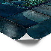 Abstrakt Geometrischer Kubismus - Viviane Landscha Poster (Ecke)