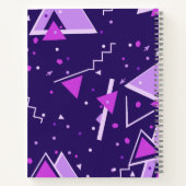 Abstrakt geometrisches Dreieck-Notebook Notizblock (Rückseite)