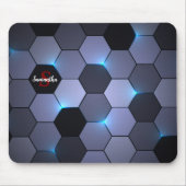 Abstrakt geometrisches Elegance Hexagonal Mouse Pa Mousepad (Vorne)