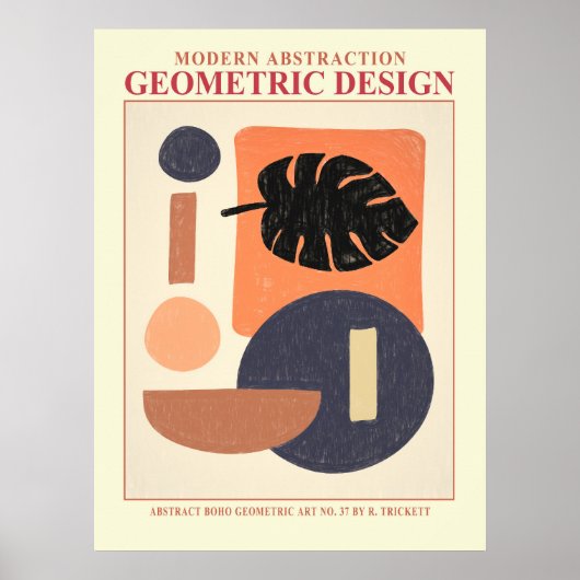 Abstrakt Geometrisches EP Nr. 7 Poster (Vorne)