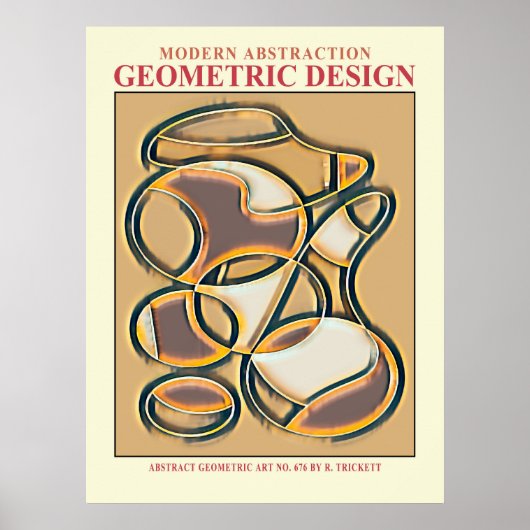 Abstrakt Geometrisches EP Nr. 9 Poster (Vorne)