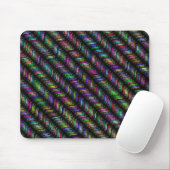 Abstrakt geometrisches Monochrome-Muster Mousepad (Mit Mouse)