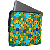 Abstrakt geometrisches Mosaikmuster Laptopschutzhülle (Vorne Rechts)