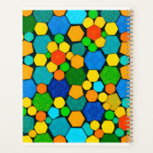 Abstrakt geometrisches Mosaikmuster Planer (Rückseite)