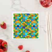 Abstrakt geometrisches Mosaikmuster Serviette (Beispiel)
