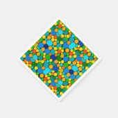 Abstrakt geometrisches Mosaikmuster Serviette (Ecke)