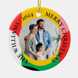 Abstrakt Geometrisches Muster Foto Frohe Weihnacht Keramik Ornament