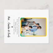 Abstrakt Geometrisches Muster Foto Frohe Weihnacht Postkarte (Rückseite)