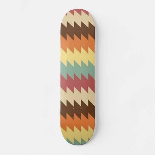 Abstrakt geometrisches Musterskateboard Skateboard (Vorderseite)