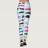 Abstrakt Geometrisches Nahtloses Dekorationsmuster Leggings (Rückseite)