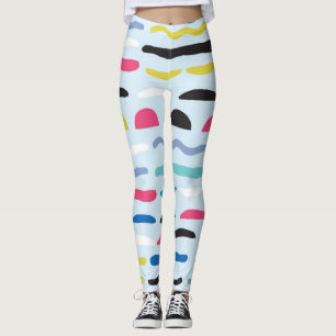 Abstrakt Geometrisches Nahtloses Dekorationsmuster Leggings
