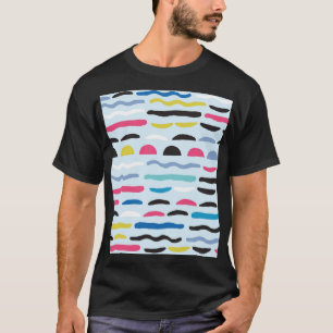 Abstrakt Geometrisches Nahtloses Dekorationsmuster T-Shirt