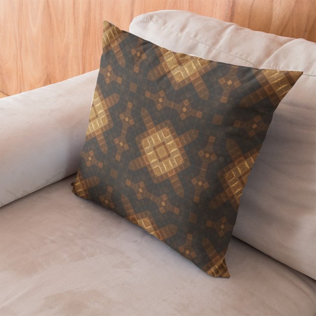 Abstrakt Geometrisches Nahtloses systemisches Must Kissen (Von Creator hochgeladen)