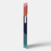 Abstrakt Geometrisches Navy Green Brown Elegant Case-Mate iPhone Hülle (Rückseite / Rechts)