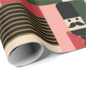 Abstrakt Geometrisches Weihnachtsspielzeug Geschenkpapier (Rolleneckpunkt)