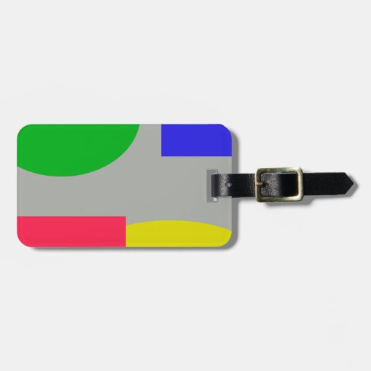 Abstrakt Gepäckanhänger (Vorderseite horizontal)