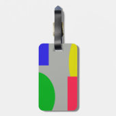 Abstrakt Gepäckanhänger (Rückseite vertikal)