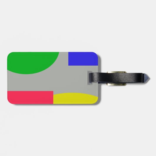 Abstrakt Gepäckanhänger (Rückseite horizontal)