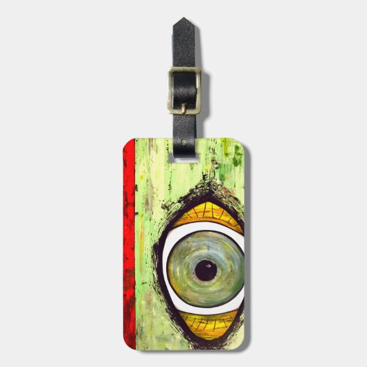 Abstrakt Gepäckanhänger (Vorderseite vertikal)