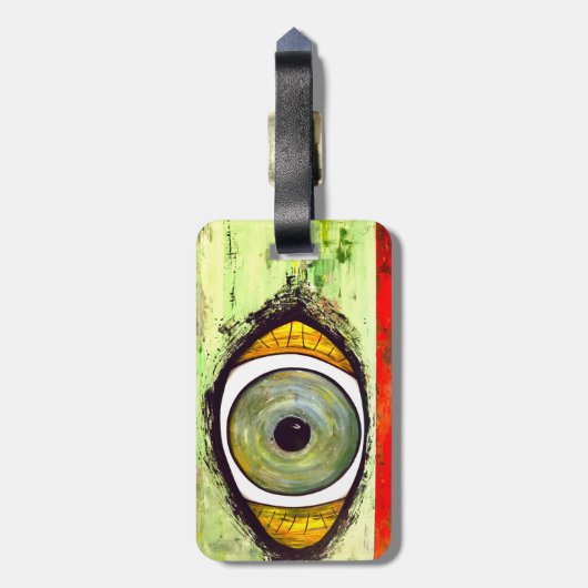 Abstrakt Gepäckanhänger (Rückseite vertikal)