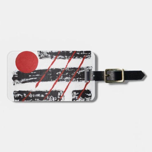 Abstrakt Gepäckanhänger (Vorderseite horizontal)