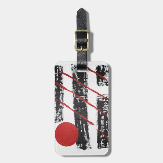 Abstrakt Gepäckanhänger (Vorderseite vertikal)