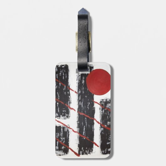 Abstrakt Gepäckanhänger (Rückseite vertikal)