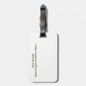 Abstrakt Gepäckanhänger (Rückseite vertikal)