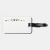 Abstrakt Gepäckanhänger (Rückseite horizontal)