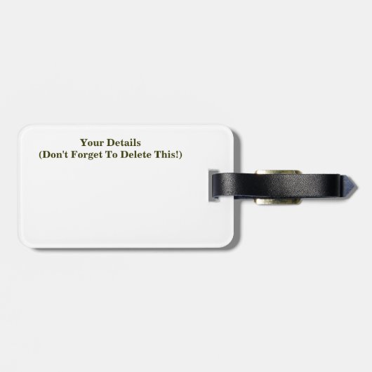 Abstrakt Gepäckanhänger (Rückseite horizontal)