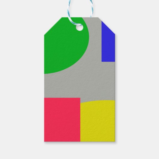 Abstrakt Geschenkanhänger (Vorderseite)