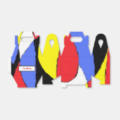 Abstrakt Geschenkschachtel (Ungefaltet)